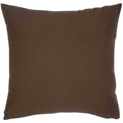 Taie d'oreiller Satin Brun (60 x 60 cm)  par Kadolis