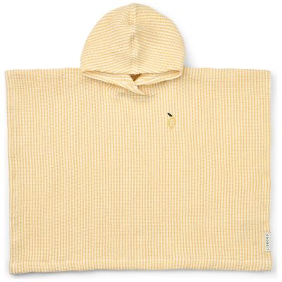 Poncho de bain Paco rayé Lemon Yellow (1-2 ans) Liewood