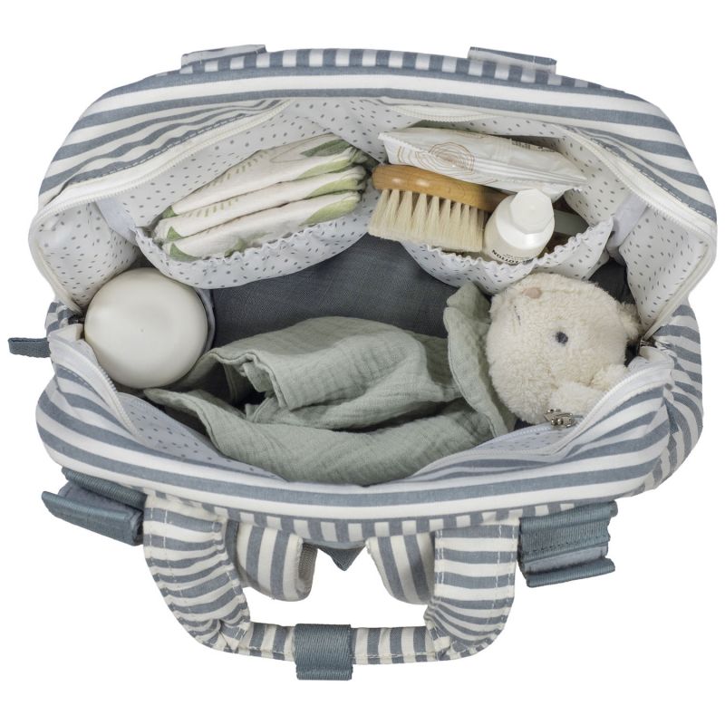 Sac à dos à langer Praliné Rayures Matcha Walking Mum Produit 4