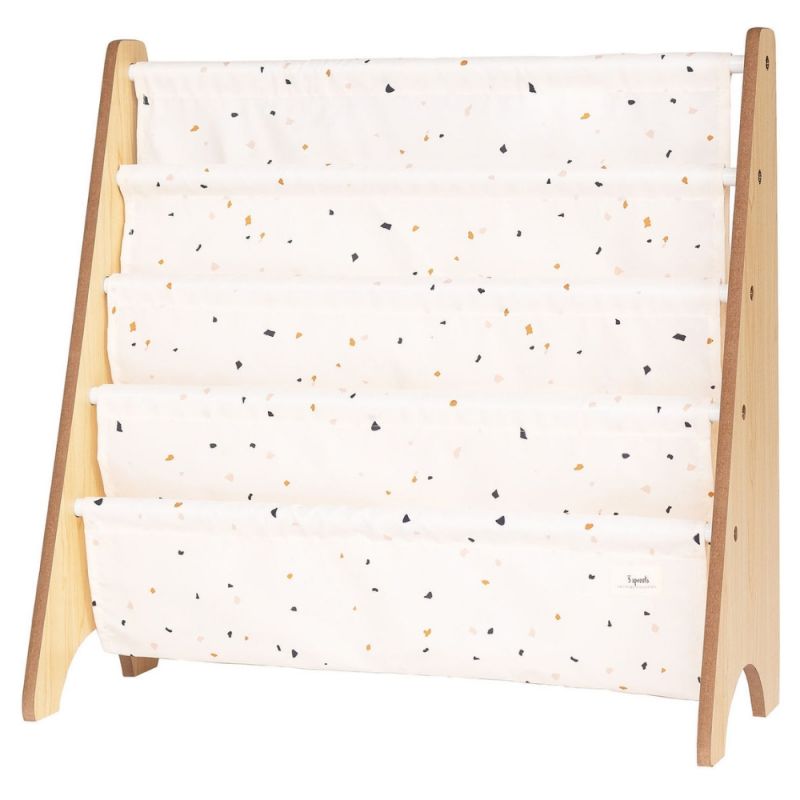 Bibliothèque en tissu recyclé Terrazzo crème - Reconditionné 3 sprouts Produit 1