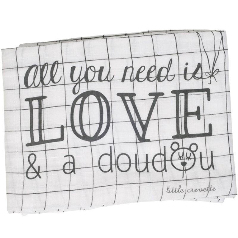 Maxi lange Doudou (120 x 120 cm) Little Crevette