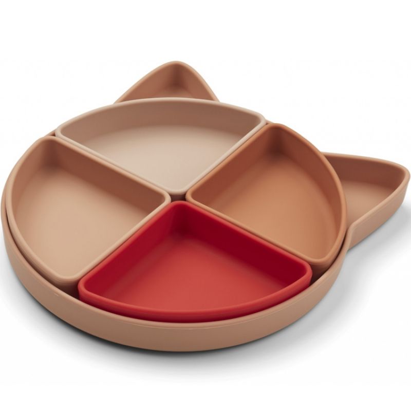 Assiette à compartiments Arne Cat Tuscany rose multi mix Liewood