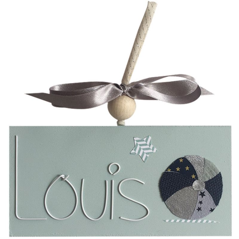 Plaque de porte ballon (personnalisable) Marie-Laure Créations