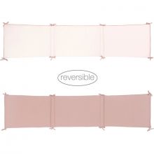 Tour de lit réversible Pure rose (pour lits 60 x 120 et 70 x 140 cm)  par Nattou