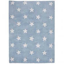 Tapis lavable Etoiles bleu (120 x 160 cm)  par Lorena Canals