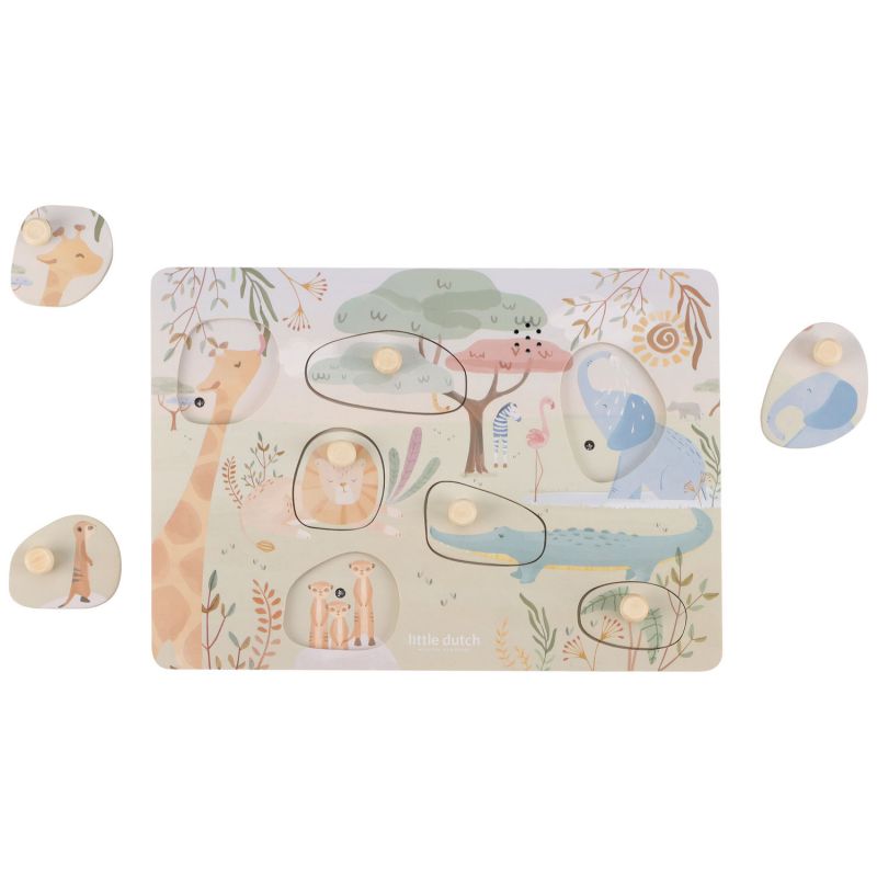 Puzzle sonore en bois Safari Friends Little Dutch Produit 2