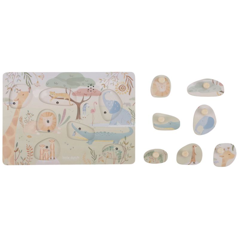 Puzzle sonore en bois Safari Friends Little Dutch Produit 4