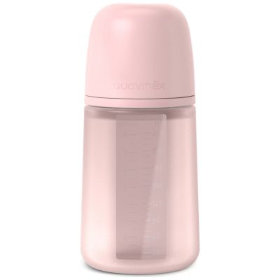 Biberon en silicone Colour Essence Rose (240Ml) Suavinex