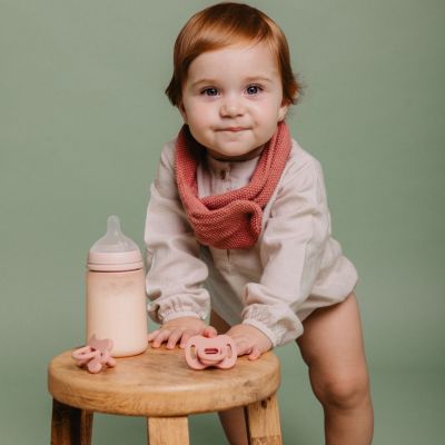 Biberon en silicone Colour Essence Rose (240Ml)