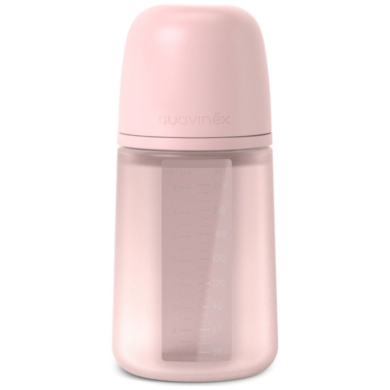 Biberon en silicone Colour Essence Rose (240Ml) Suavinex Produit 1