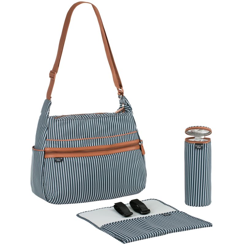Sac à langer Marv gris anthracite rayé Lässig