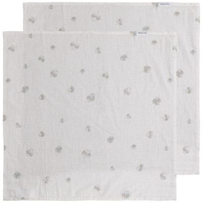 Lot de 2 langes Tender Clover (115 x 115 cm)  par Baby's Only