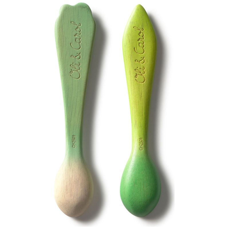 Lot de 2 cuillères en bois d'hévéa Luk and Kendall Oli & Carol Produit 4