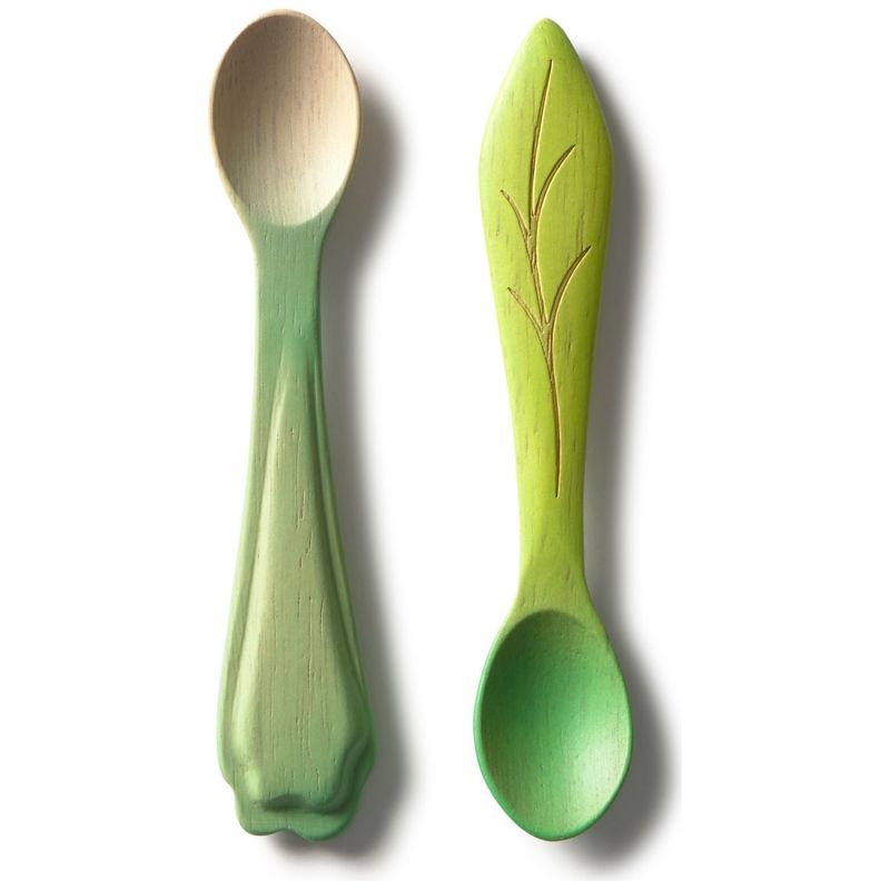 Lot de 2 cuillères en bois d'hévéa Luk and Kendall Oli & Carol Produit 5