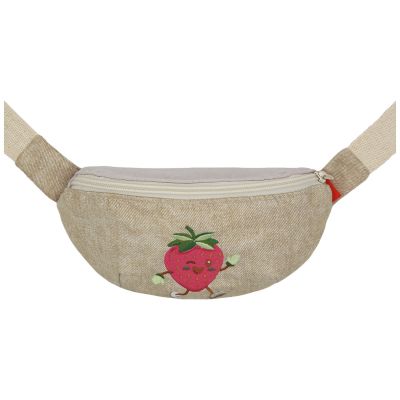 Sac banane enfant Kawai Fraise Rouge