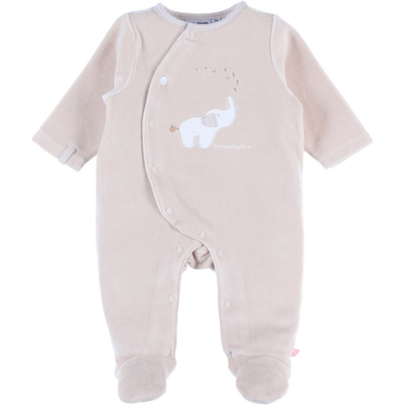 Pyjama velours beige Bali, Moka & Snow (3 mois) Noukie's