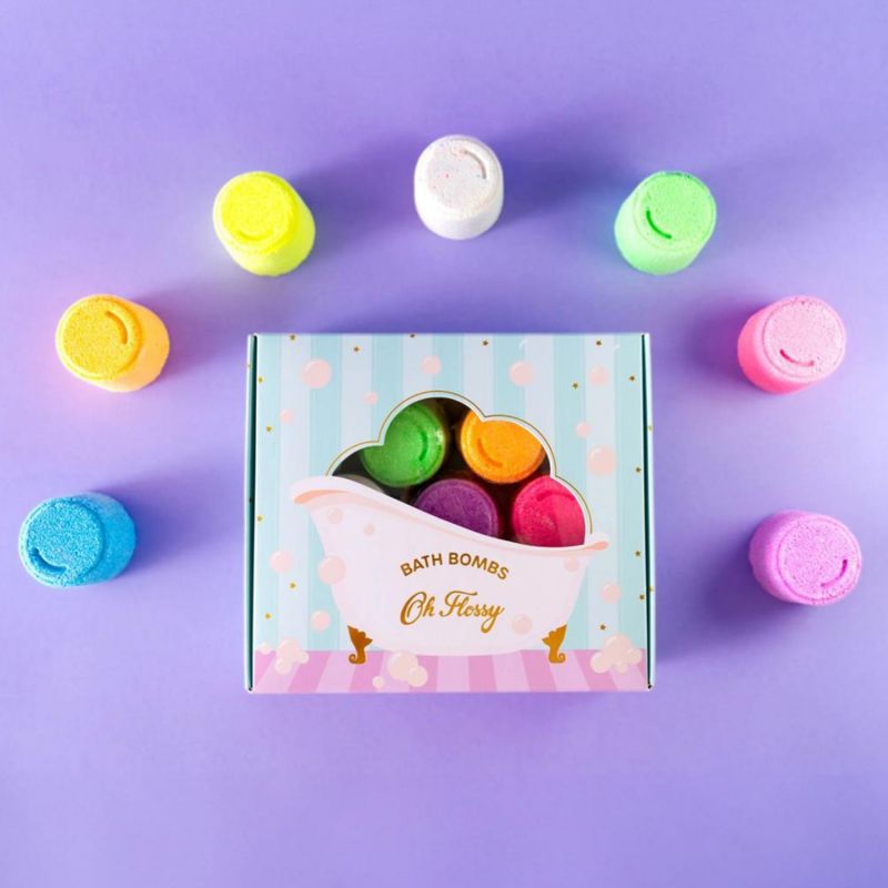 Coffret de 7 bombes de bain mini Oh Flossy Ambiance 2