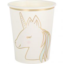 Lot de 8 gobelets Licorne (255 ml)  par Arty Fêtes Factory