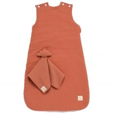 Gigoteuse ouatinée + doudou mouchoir Terracotta TOG 2,5 (0-6 mois) - Sauthon