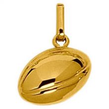 Pendentif Ballon de rugby (or jaune 750 millièmes)  par Berceau magique bijoux