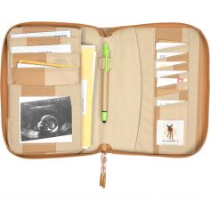 Protège carnet de santé beige camel