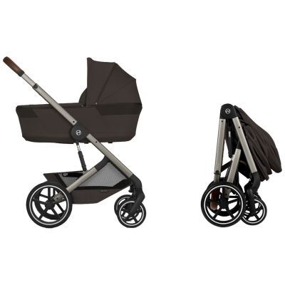Poussette citadine Balios S 2026 avec nacelle pliable Chocolate Brown