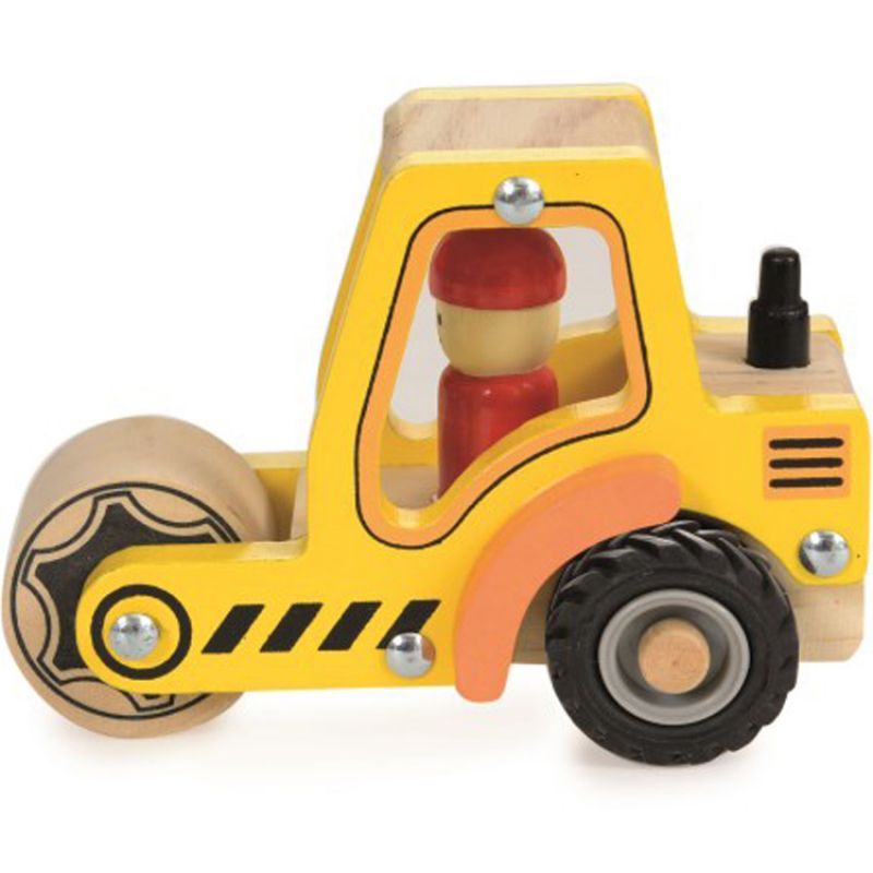Camion rouleau compresseur en bois Egmont Toys