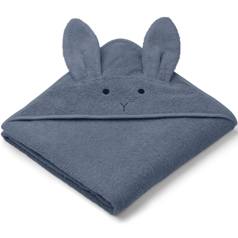 Cape de bain Augusta Lapin blue wave (100 x 100 cm) Liewood