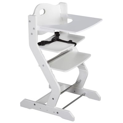 Chaise haute basic avec plateau White (Tissi) - Image 1