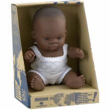 Poupée bébé fille Africaine (21 cm)  par Miniland