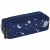 Variation Bleu, violet, gris du produit Trousse double compartiment Cosmic Expedition de la marque Caramel & Cie