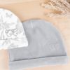 Bonnet de naissance Toile de Jouy gris Tartine et Chocolat Ambiance 2