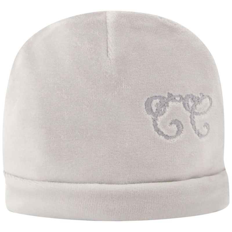 Bonnet de naissance Toile de Jouy gris Tartine et Chocolat Produit 1
