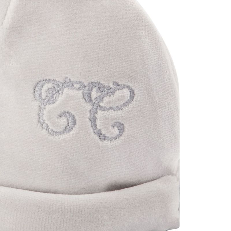 Bonnet de naissance Toile de Jouy gris Tartine et Chocolat Produit 3
