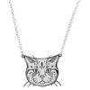 Collier Chat Argent Mava Produit 1