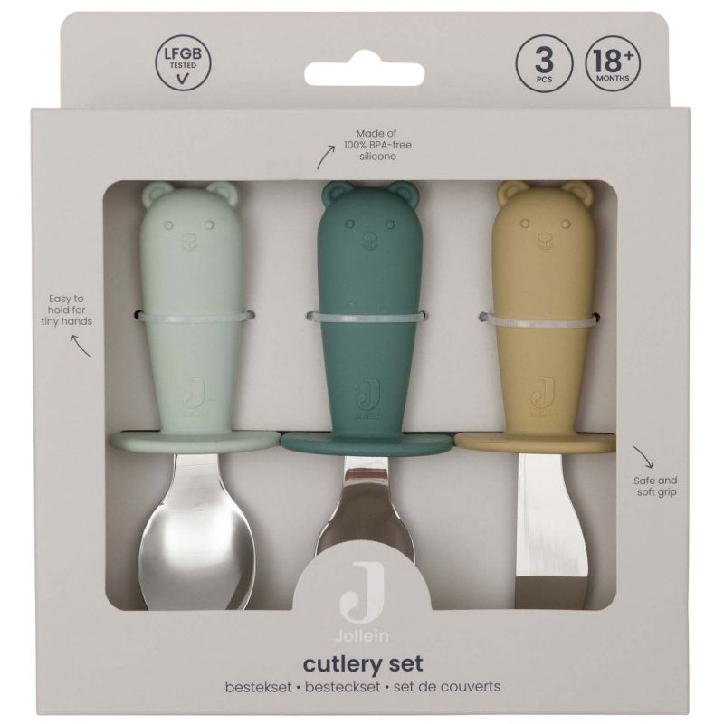 Set de couverts Jade Shades Jollein Packaging 6