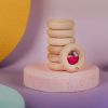 Hochet sensoriel Calm Donut rose Petit Boum Ambiance 6