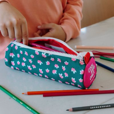 Trousse scolaire ronde Green Joy