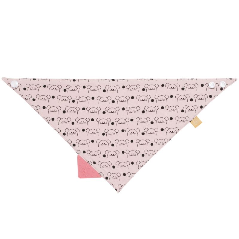 Bavoir bandana avec élément de dentition Little Chums souris Lässig