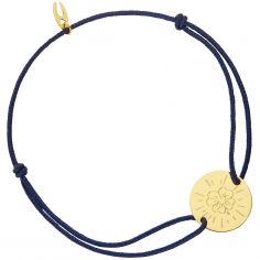 Bracelet cordon Trèfle personnalisable (or jaune 18 carats) - Maison Augis