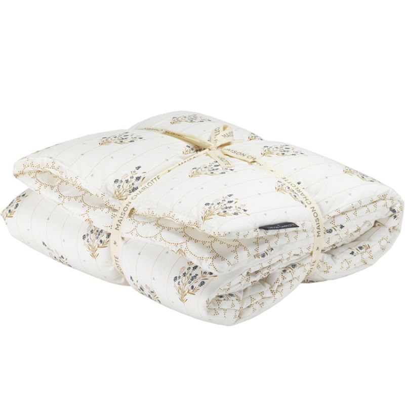 Couverture Madeleine et Rivoli réversible ( 70 x 100 cm) Maison Charlotte