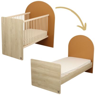 Lit bébé évolutif Arche Caramel (60 x 120 cm) Sauthon mobilier