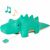 Variation Turquoise du produit Achille le Crocodile musical de la marque Little Big Friends