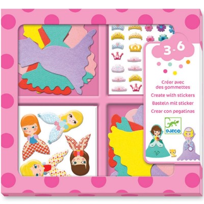 Atelier de gommettes J'aime les princesses Djeco