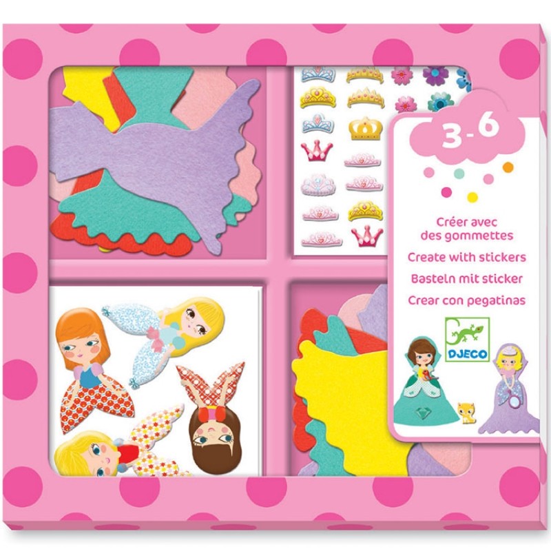 Atelier de gommettes J'aime les princesses Djeco