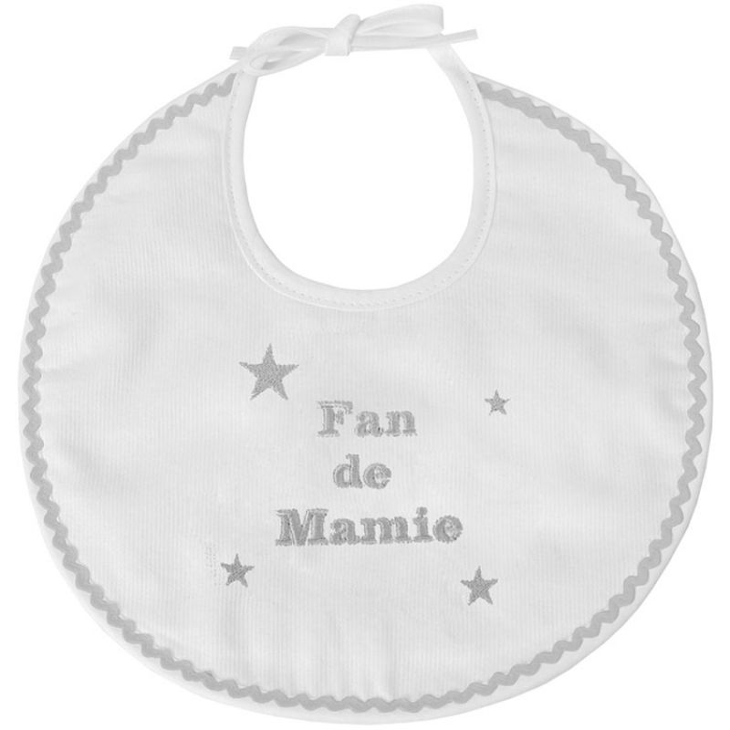 Bavoir de naissance fan de mamie ANVIE