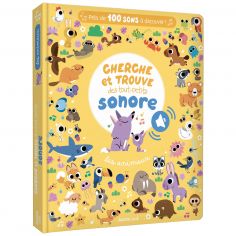 Livre sonore cherche et trouve des tout-petits Les animaux - Auzou Editions