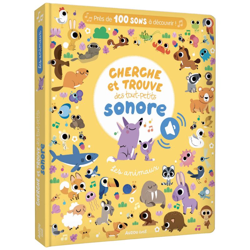 Livre sonore cherche et trouve des tout-petits Les animaux Auzou Editions Produit 1