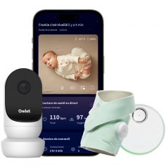 Pack Dream Sock + Cam2 mint (0-18 mois) - Owlet