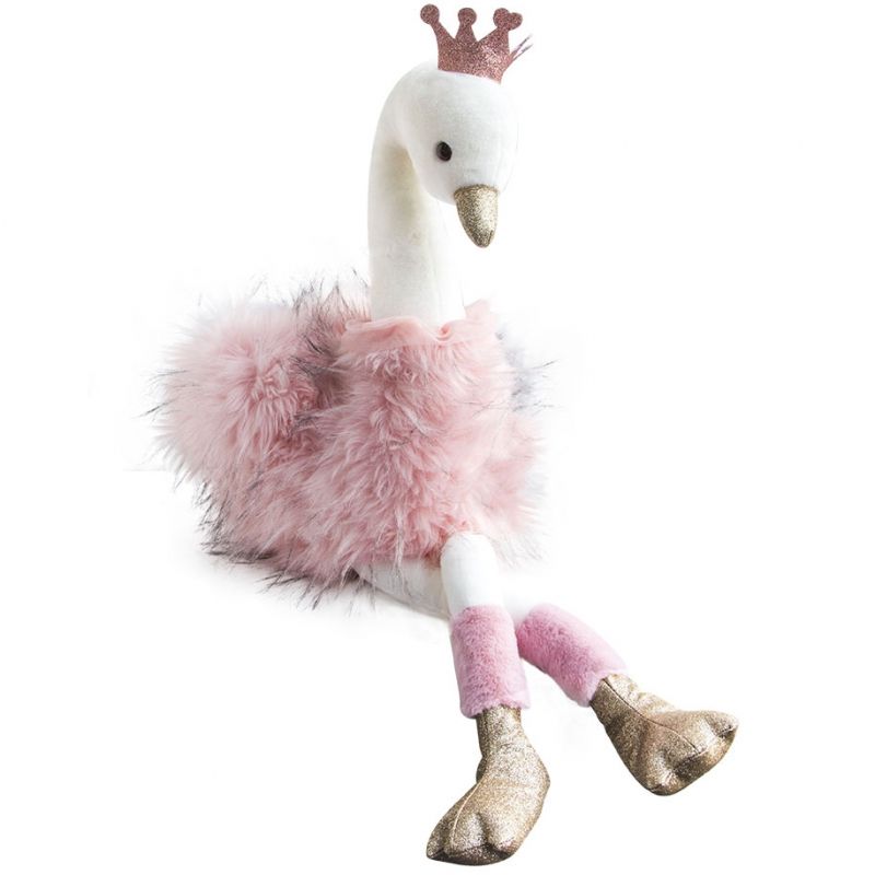 Peluche Cygne rose Girls & Glitter (30 cm) Histoire d'Ours